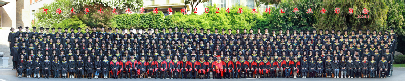 2024届体育博彩平台足投院本科生毕业合影留念