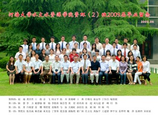 2009届体育博彩平台足投院资环专业本科2班毕业留念